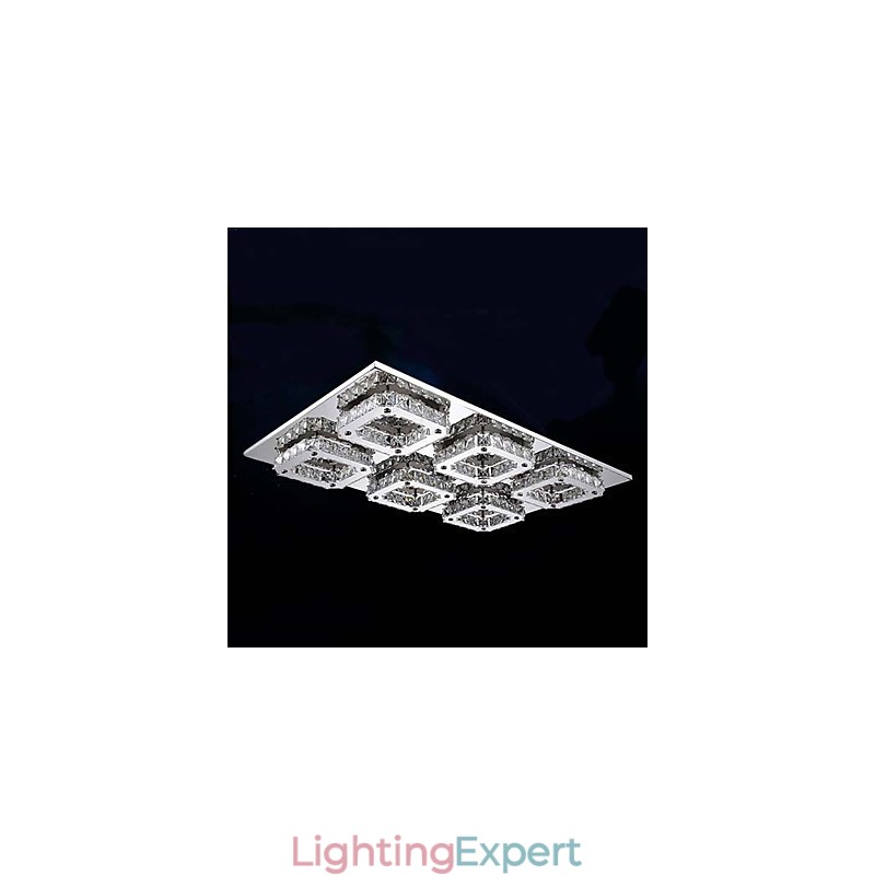 Modern Contemporary Electroplated Metal Flush Mount