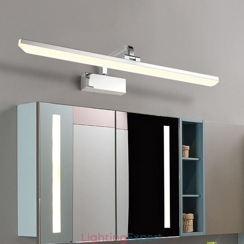 Modern Wall Lamp Mirror Front Light Angle Adjustable Washroom Makeup Light