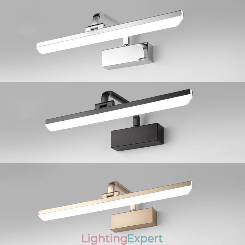 Modern Wall Lamp Mirror Front Light Angle Adjustable Washroom Makeup Light