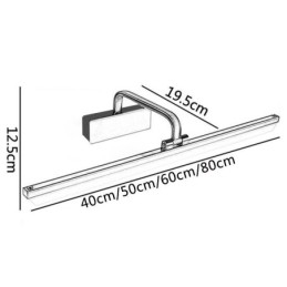 Modern Wall Lamp Mirror Front Light Angle Adjustable Washroom Makeup Light