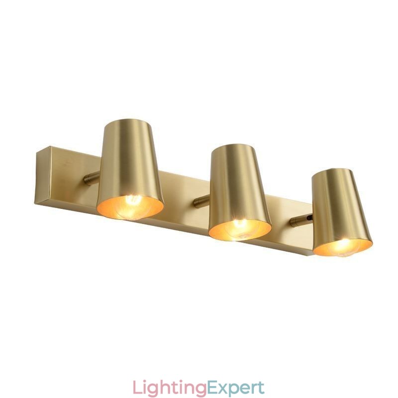 Nordic Brass Mirror Front Light Spot Wall Lamp