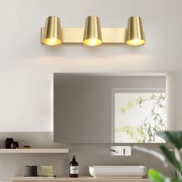 Nordic Brass Mirror Front Light Spot Wall Lamp
