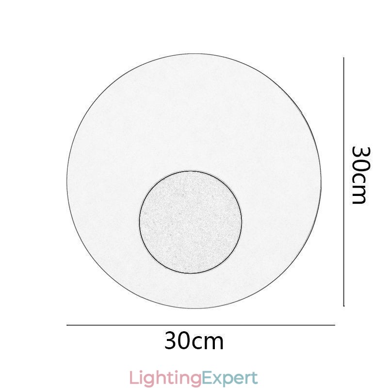 Nordic Wall Light Black Gold Round Full Copper Wall Sconce