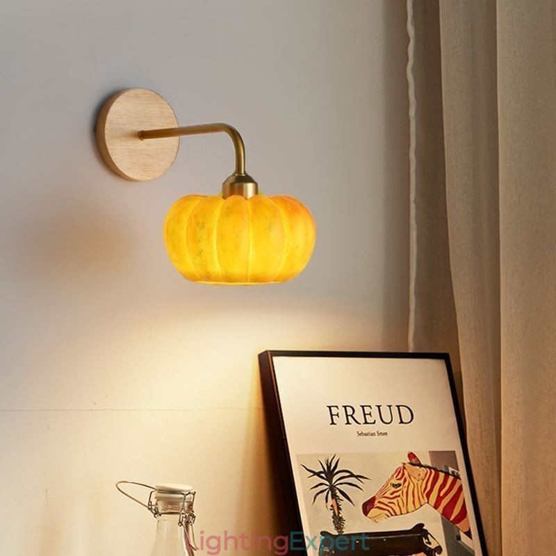 Pumpkin Wall Light Japanese Retro Wall Sconces Lamp