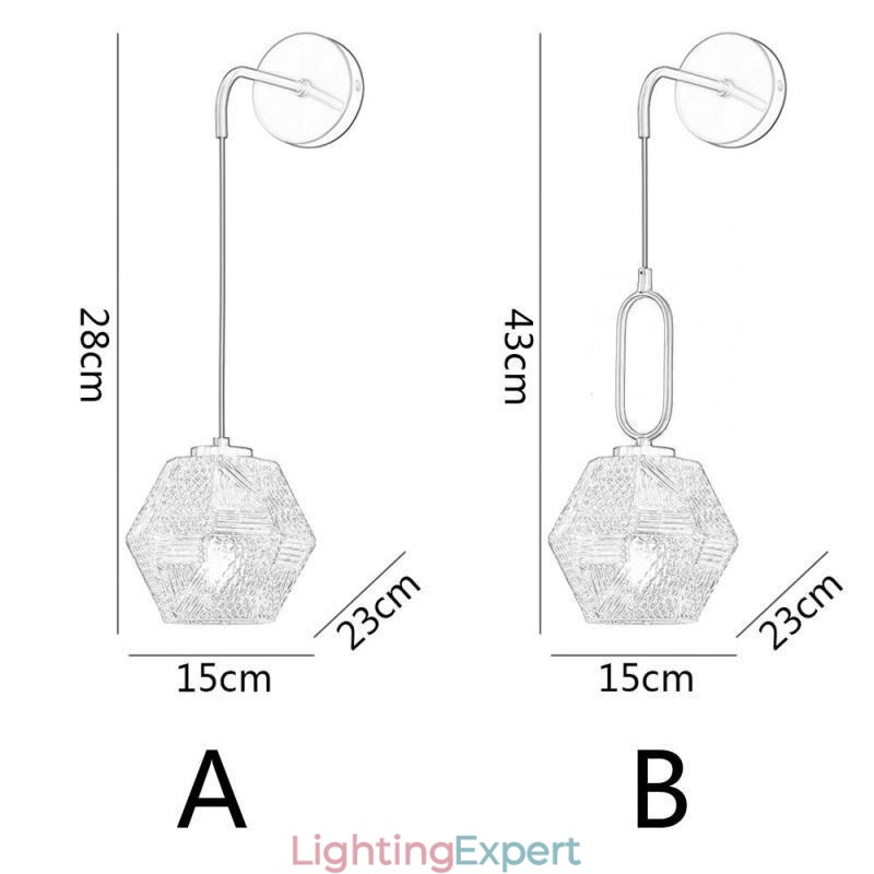 Modern Wall Light Creative Glass Wall Sconce Lamp