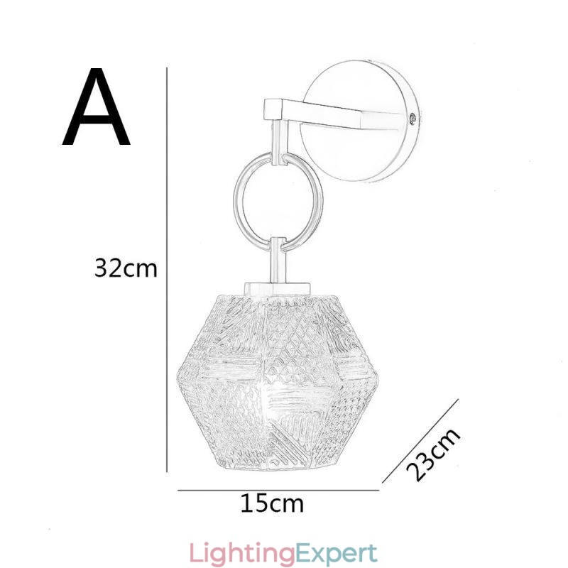 Modern Wall Light Creative Glass Wall Sconce Lamp