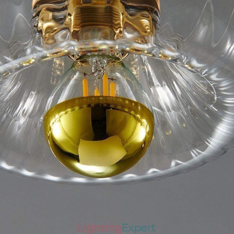 Modern Wall Lighting With Clear Glass Shade Brushed Wall Sconce Lighting