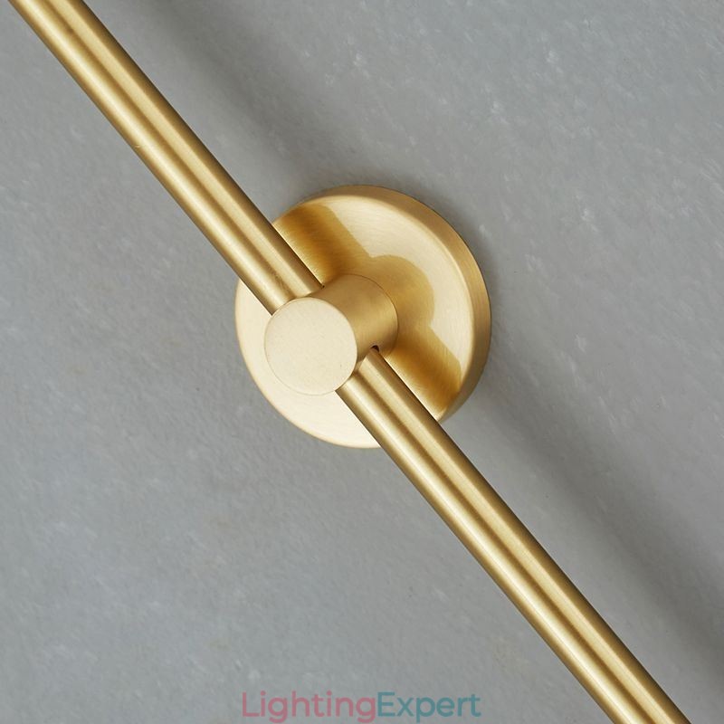 Modern Globe Wall Sconce Brushed Gold Glass Wall Light