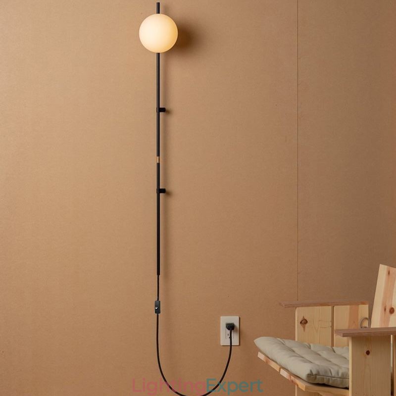 Globe Wall Sconce Lighting Mid Century Magic Bean Wall Lamp With Plug