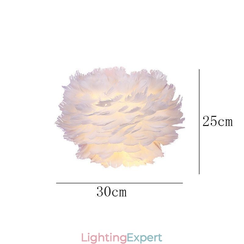 Creative Feather Wall Lamp Decorative Sconce Light