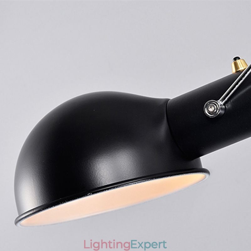 Single Rocker Arm Wall Light Bedside Reading Sconce Lamp