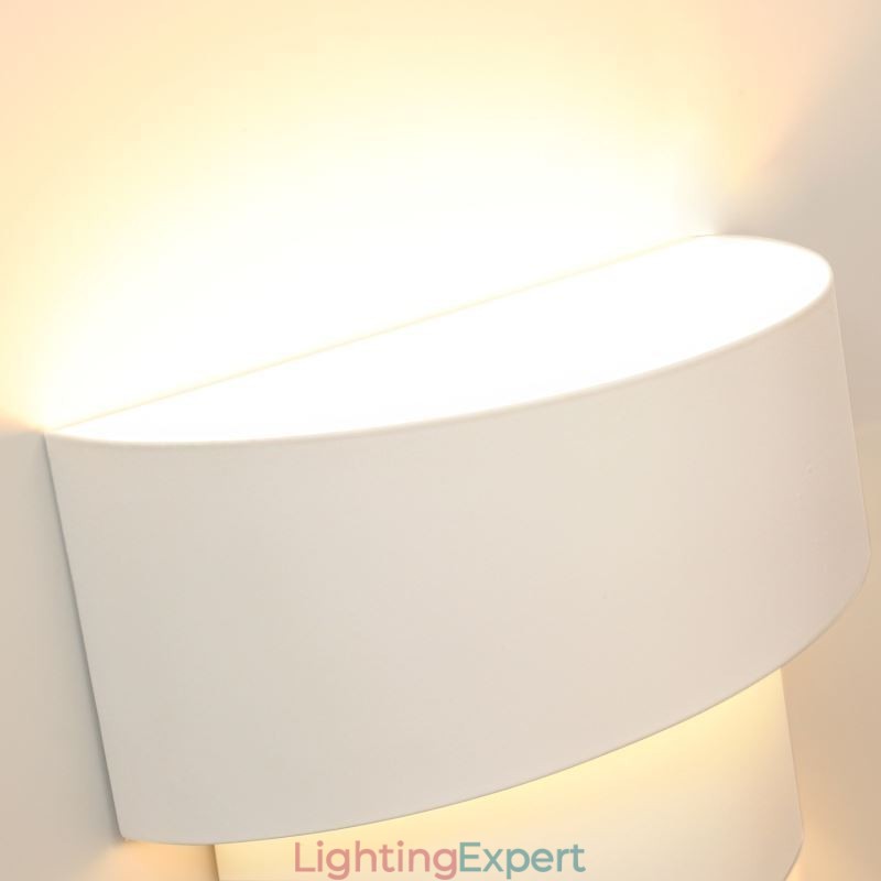 Modern Minimalist Wall Lamp Spiral Cake Sconce Light Bedside
