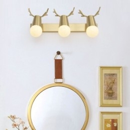 Nordic Brass Wall Lamp Mirror Front Light