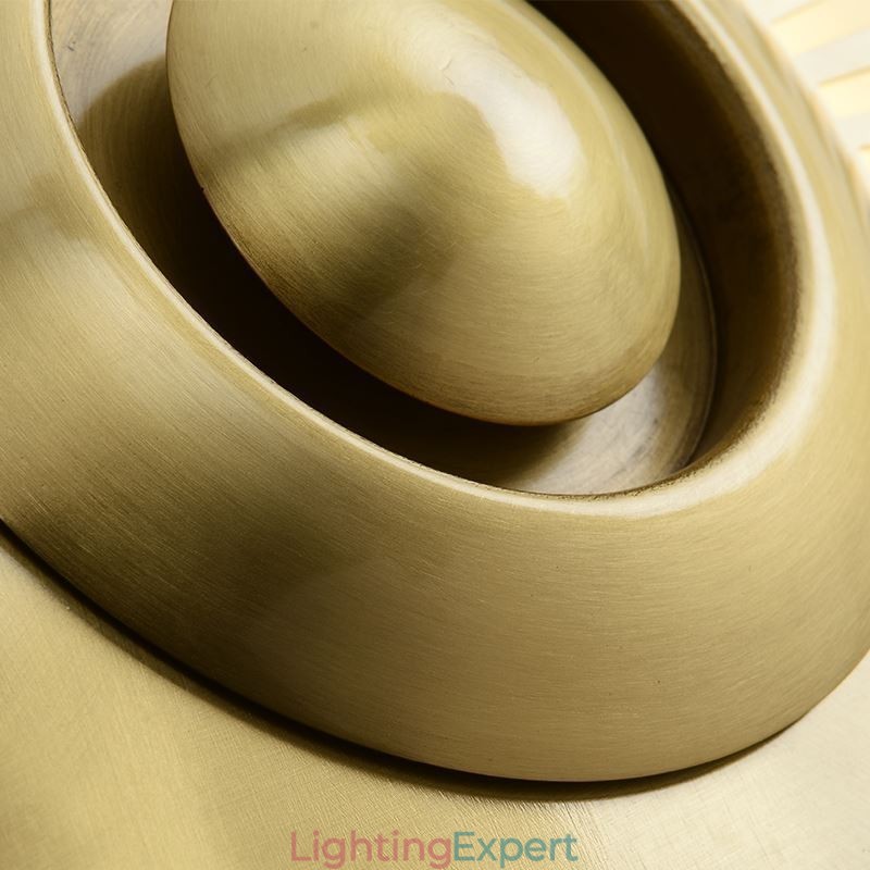 Nordic Brass Wall Lamp Hollow out Round Shape Sconce Light