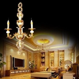 European Wall Lamp Luxurious Petal Wall Sconce Jade Decoration Lamp Bedside Lighting