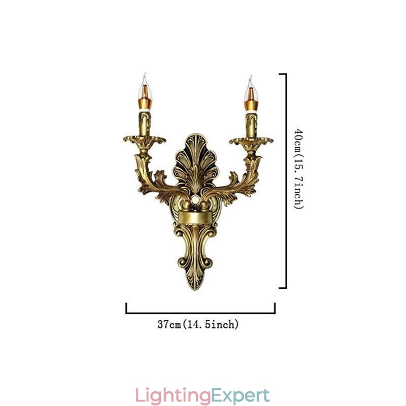 European Retro Wall Lamp Creative Double Home Lighting Wall Sconce Bedside Lighting
