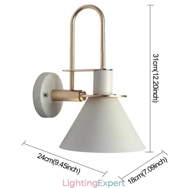 Nordic Wall Light Makron Style Wall Sconce Creative Mirror front Lamp Light