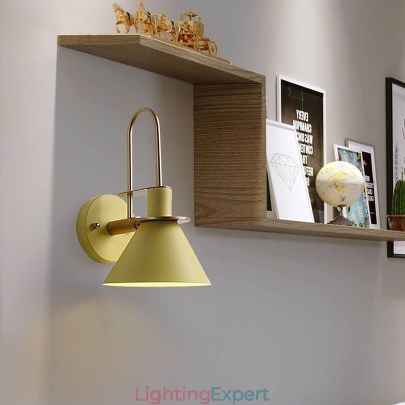 Nordic Wall Light Makron Style Wall Sconce Creative Mirror front Lamp Light