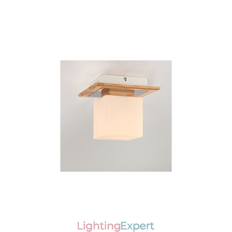 Flush Mount Mini Style Modern Contemporary Wood