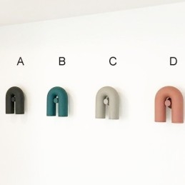 Wall Sconce U Shape Minimalist Creative Wall Light 90° Rotating Lampshade