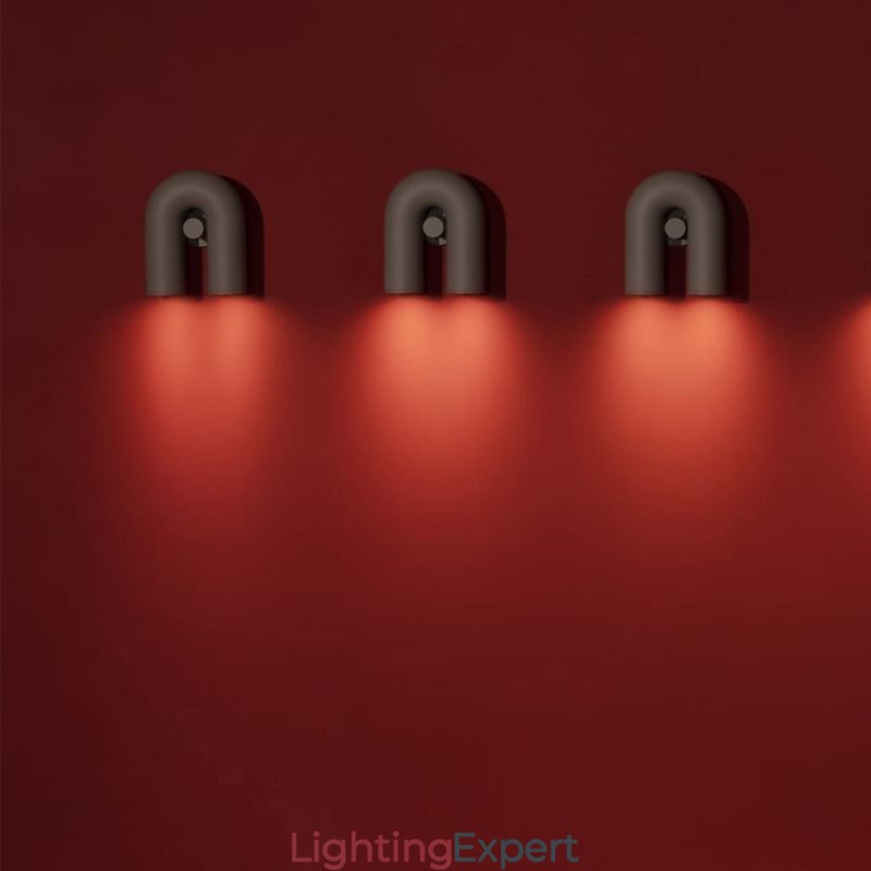 Wall Sconce U Shape Minimalist Creative Wall Light 90° Rotating Lampshade