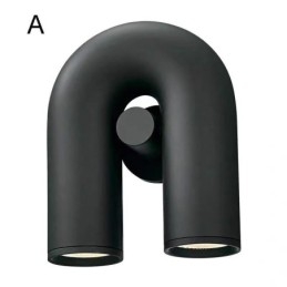 Wall Sconce U Shape Minimalist Creative Wall Light 90° Rotating Lampshade