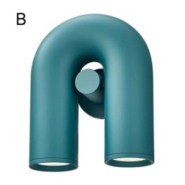 Wall Sconce U Shape Minimalist Creative Wall Light 90° Rotating Lampshade
