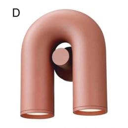 Wall Sconce U Shape Minimalist Creative Wall Light 90° Rotating Lampshade