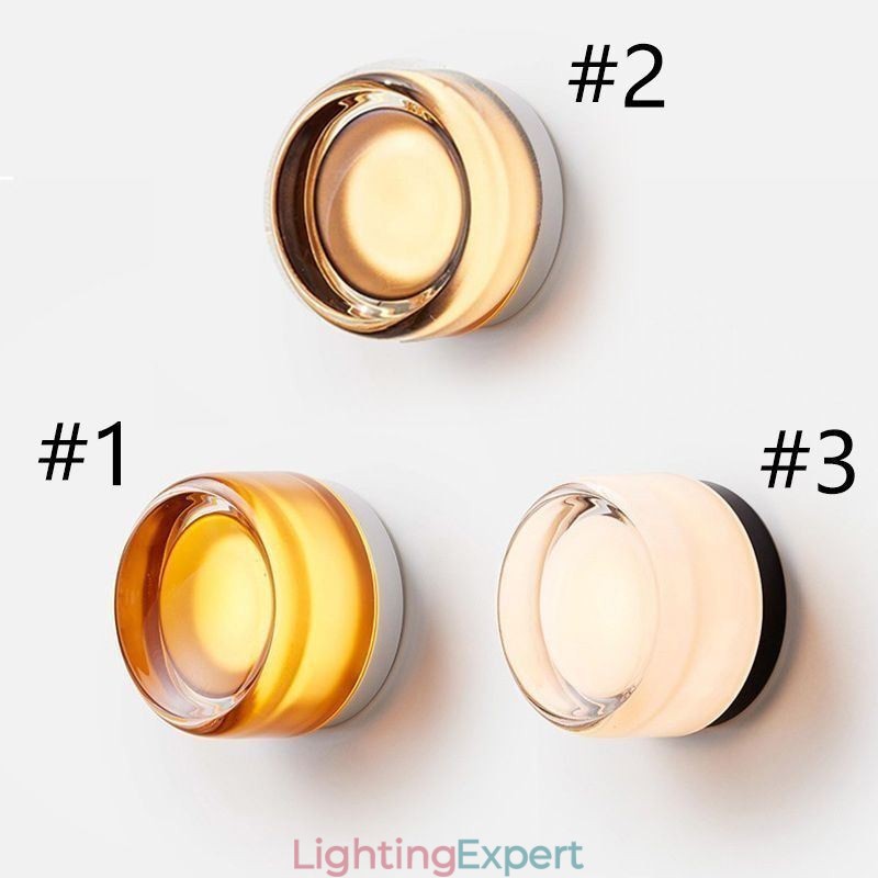 Wall Light Modern Minimalist Acrylic Single Head Round Wrought Iron Small Wall Sconce