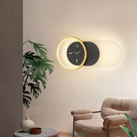 Wall Lamp Modern Minimalist Acrylic Wrought Iron Clock Wall Light Wall Lamp Modern Minimalist Acrylic Wrought Iron Clock Wall Light