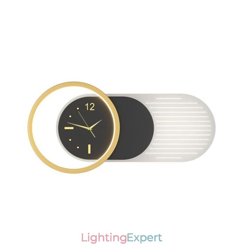Wall Lamp Modern Minimalist Acrylic Wrought Iron Clock Wall Light