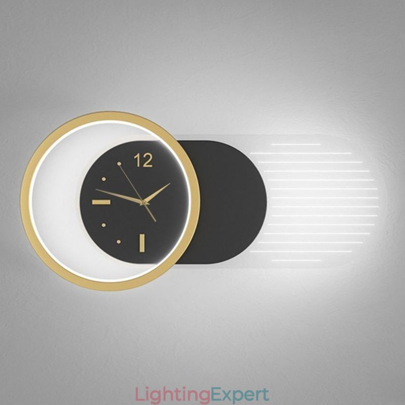Wall Lamp Modern Minimalist Acrylic Wrought Iron Clock Wall Light