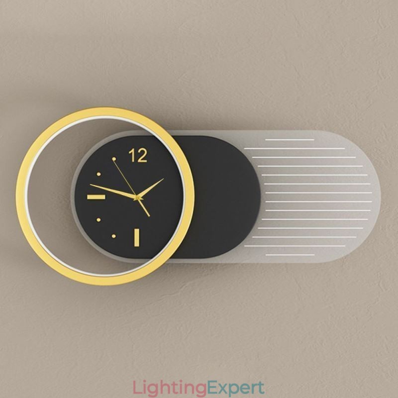 Wall Lamp Modern Minimalist Acrylic Wrought Iron Clock Wall Light