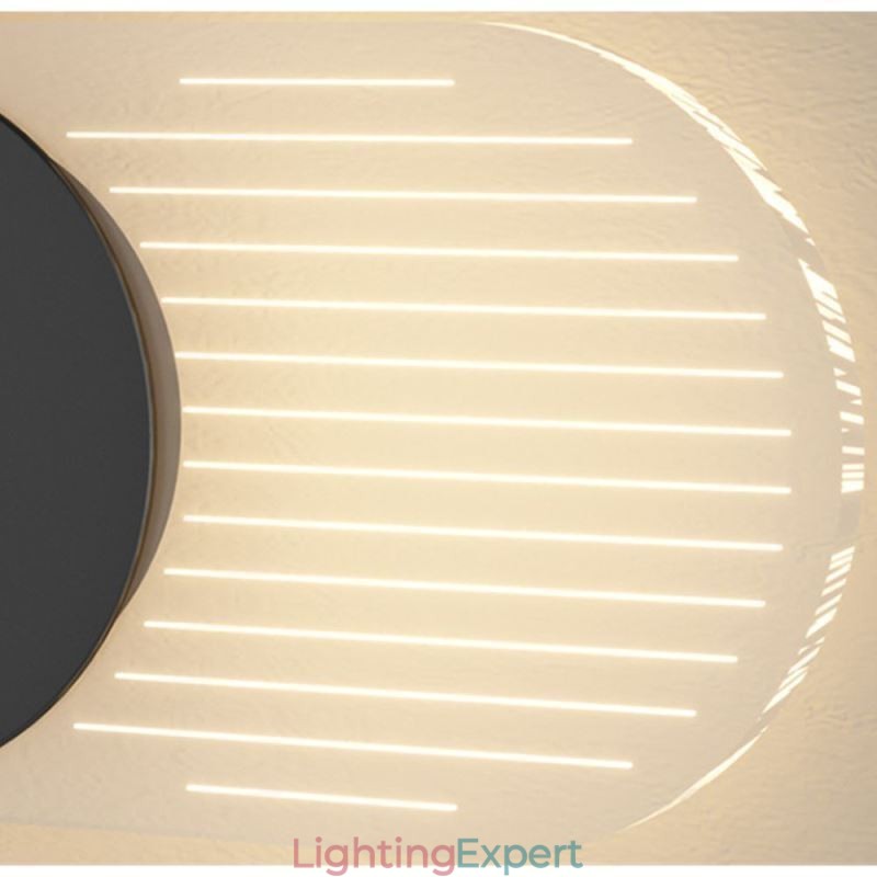 Wall Lamp Modern Minimalist Acrylic Wrought Iron Clock Wall Light