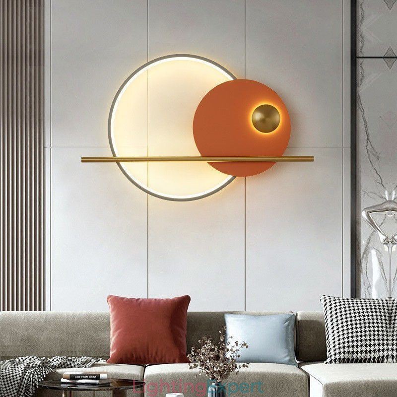 Wall Light Round Garden Wrought Iron Wall Sconce