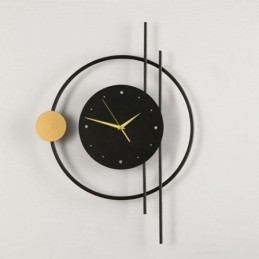 Clock Wall Light Modern Minimalist Wrought Iron Wall Lamp And