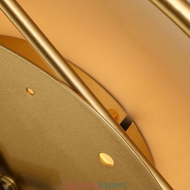 Clock Wall Light Modern Minimalist Wrought Iron Wall Lamp And