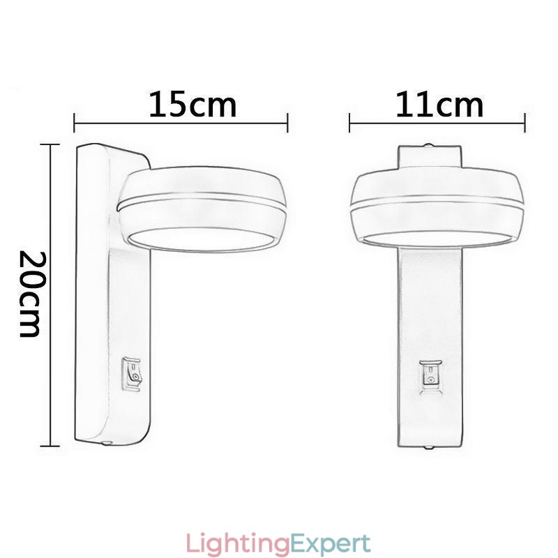 Swivel Wall Lamp Modern Minimalist Sconce Light
