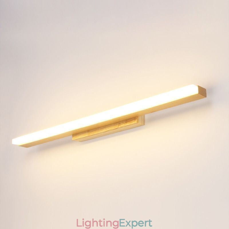Mirror Light Solid Wood Wall Light Modern Sconce Wall Lamp