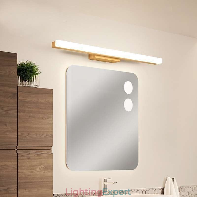 Mirror Light Solid Wood Wall Light Modern Sconce Wall Lamp