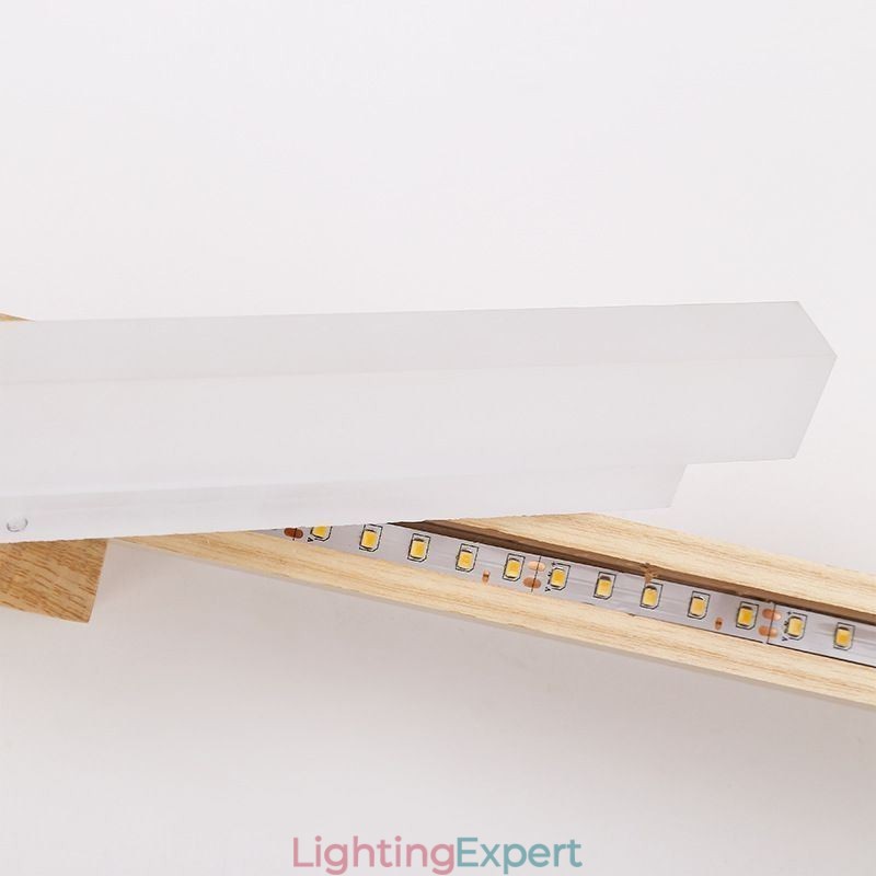 Mirror Light Solid Wood Wall Light Modern Sconce Wall Lamp