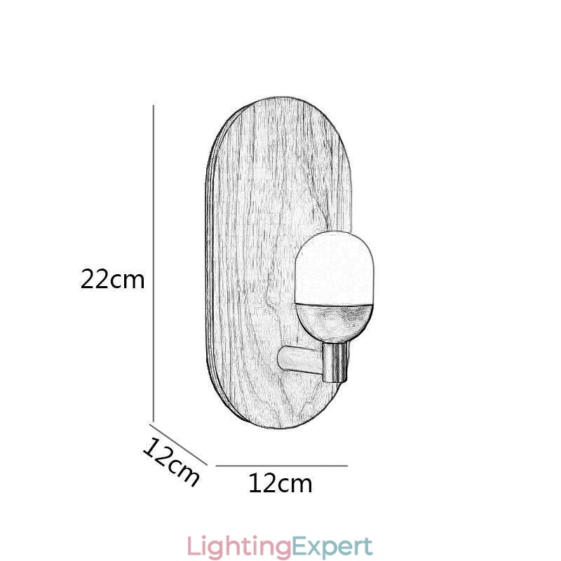 Decoration Wall Wood Lamp Entrance Aisle Lights Nordic Bedside Wall Light
