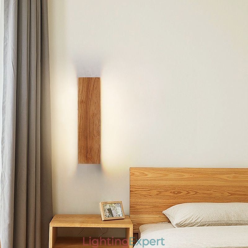 Modern Wall Wood Sconce Entrance Aisle Lights Nordic Bedside Wall Light