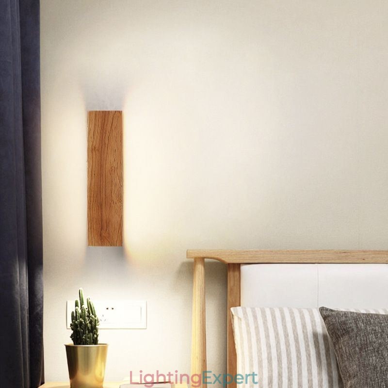Modern Wall Wood Sconce Entrance Aisle Lights Nordic Bedside Wall Light