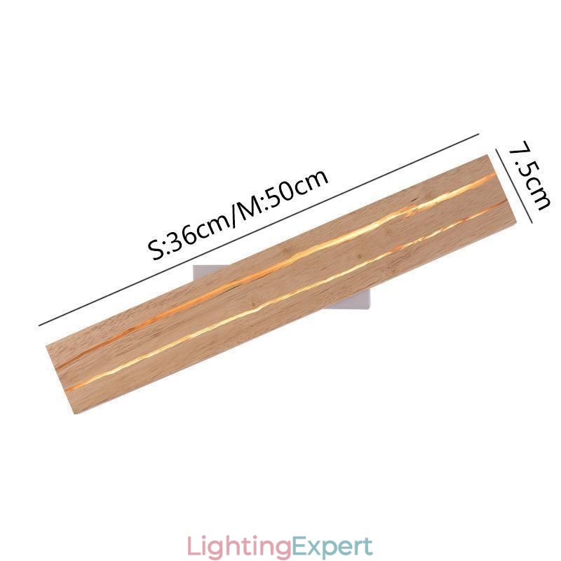 Modern Wood Wall Lamp Entrance Aisle Lights Nordic Bedside Wall Light