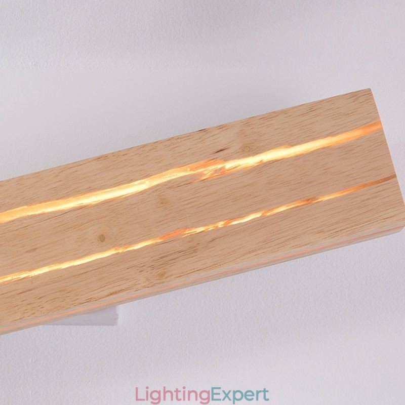 Modern Wood Wall Lamp Entrance Aisle Lights Nordic Bedside Wall Light
