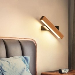 Europe Solid Wood Wall Lamp Bedside Wall Lighting Modern Simplicity Lamps