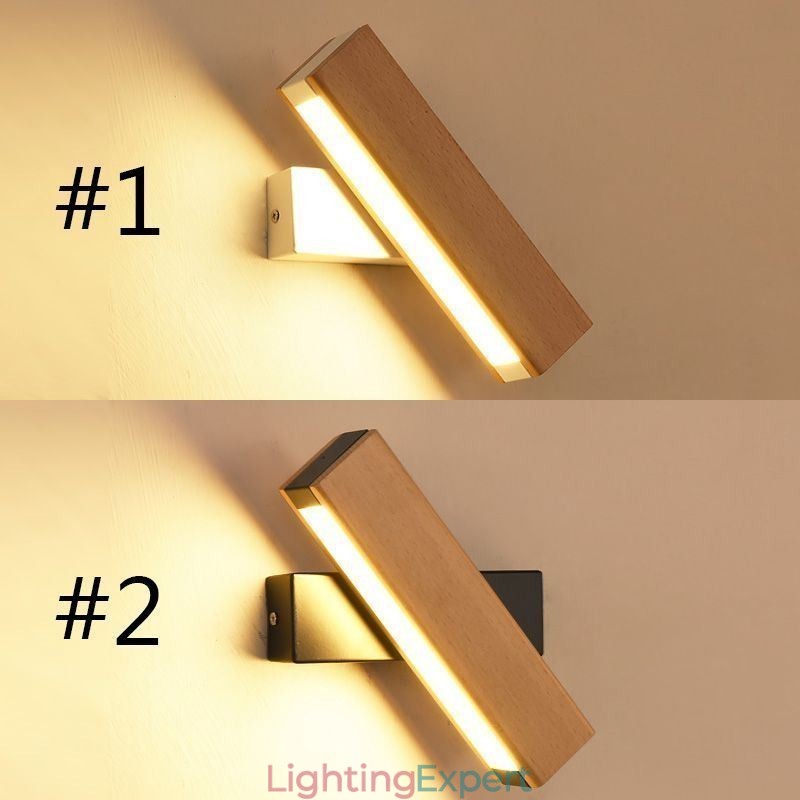 Europe Solid Wood Wall Lamp Bedside Wall Lighting Modern Simplicity Lamps