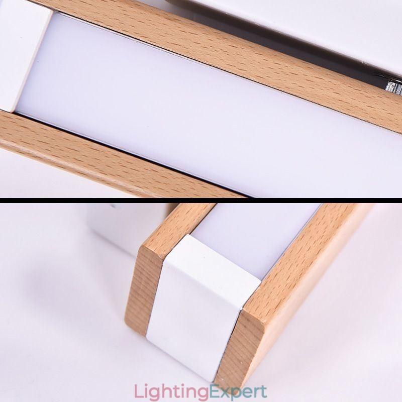 Europe Solid Wood Wall Lamp Bedside Wall Lighting Modern Simplicity Lamps
