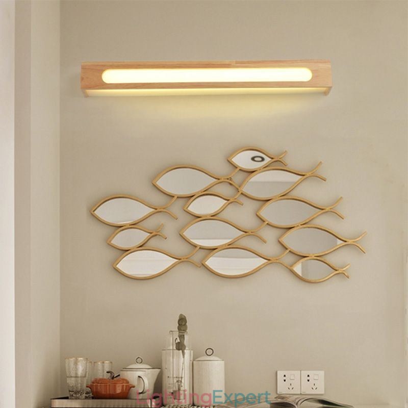 Modern Wall Wood Lamp Entrance Aisle Lights Nordic Bedside Wall Light